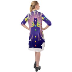 Long Sleeve Mini Shirt Dress 