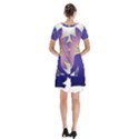 Short Sleeve V-neck Flare Dress 