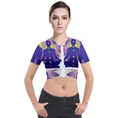 Short Sleeve Cropped Jacket 