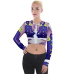 Chakra Long Sleeve Cropped Velvet Jacket