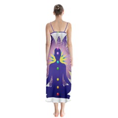 Button Up Chiffon Maxi Dress 