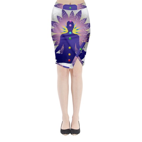 Chakra Midi Wrap Pencil Skirt from ArtsNow.com