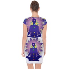 Capsleeve Drawstring Dress  