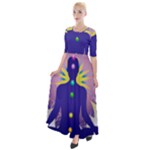 Chakra Half Sleeves Maxi Dress