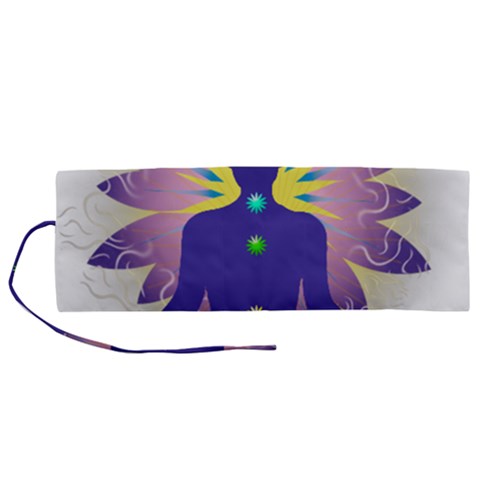 Chakra Roll Up Canvas Pencil Holder (M) from ArtsNow.com