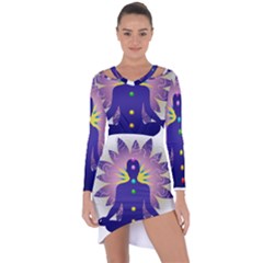 Asymmetric Cut-Out Shift Dress 