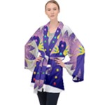 Chakra Long Sleeve Velvet Kimono 