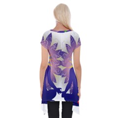 Short Sleeve Side Drop Tunic 