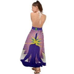 Backless Maxi Beach Dress 