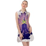 Chakra Sleeveless Shirt Dress