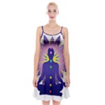 Chakra Spaghetti Strap Velvet Dress