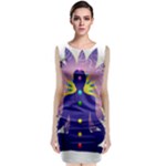 Chakra Sleeveless Velvet Midi Dress