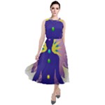 Chakra Round Neck Boho Dress