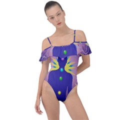 Frill Detail One Piece Swimsuit 