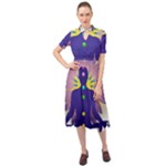 Chakra Keyhole Neckline Chiffon Dress