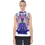 Chakra Mock Neck Shell Top