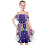 Chakra Kids  Cut Out Shoulders Chiffon Dress