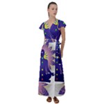 Chakra Flutter Sleeve Maxi Dress