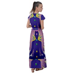 Flutter Sleeve Maxi Dress 