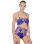 Chakra Scallop Top Cut Out Swimsuit