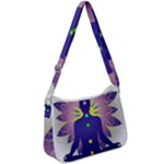 Chakra Design Zip Up Shoulder Bag