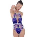 Chakra Plunge Cut Halter Swimsuit