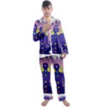 Chakra Men s Long Sleeve Satin Pyjamas Set