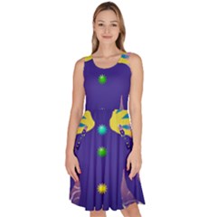 Knee Length Skater Dress With Pockets 