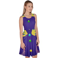 Knee Length Skater Dress With Pockets 