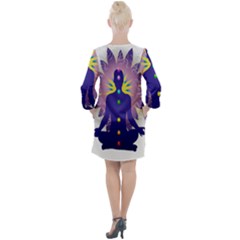 Open Neck Shift Dress 