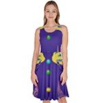 Chakra Knee Length Skater Dress With Pockets