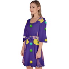 Velour Kimono Dress 