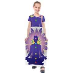 Kids  Short Sleeve Maxi Dress 