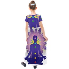 Kids  Short Sleeve Maxi Dress 