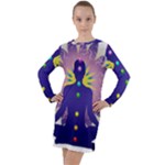 Chakra Long Sleeve Hoodie Dress
