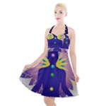 Chakra Halter Party Swing Dress 
