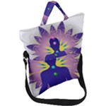 Chakra Design Fold Over Handle Tote Bag