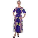 Chakra Shoulder Straps Boho Maxi Dress 