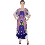 Chakra V-Neck Boho Style Maxi Dress