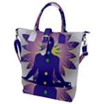 Chakra Design Buckle Top Tote Bag