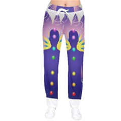 Women Velvet Drawstring Pants 