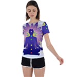Chakra Back Circle Cutout Sports Tee