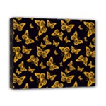 Black Gold Butterfly Print Canvas 10  x 8  (Stretched)