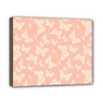 Peaches and Cream Butterfly Print Canvas 10  x 8  (Stretched)