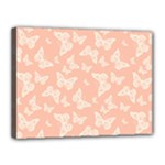 Peaches and Cream Butterfly Print Canvas 16  x 12  (Stretched)