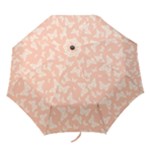 Peaches and Cream Butterfly Print Folding Umbrellas
