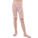 Peaches and Cream Butterfly Print Kids  Mid Length Swim Shorts