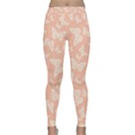 Peaches and Cream Butterfly Print Classic Yoga Leggings