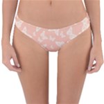 Peaches and Cream Butterfly Print Reversible Hipster Bikini Bottoms