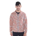 Peaches and Cream Butterfly Print Men s Windbreaker